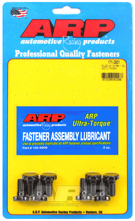 ARP Suzuki 1.6L M16A 4-Cylinder Flywheel Bolt Kit - Part Number 171-2801