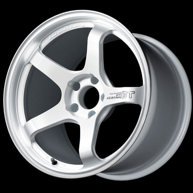 Advan GT Beyond 18x9.5 +45 Racing White Wheel for Honda Civic, Mazda Mazda3, Subaru Impreza, Ford Focus, and More – Part Number YAQB8J45DW