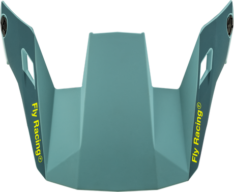 Fly Racing Youth Rayce Helmet Visor Matte Blue Stone / Hi Vis Yellow for Off-Road & Dirt Bikes