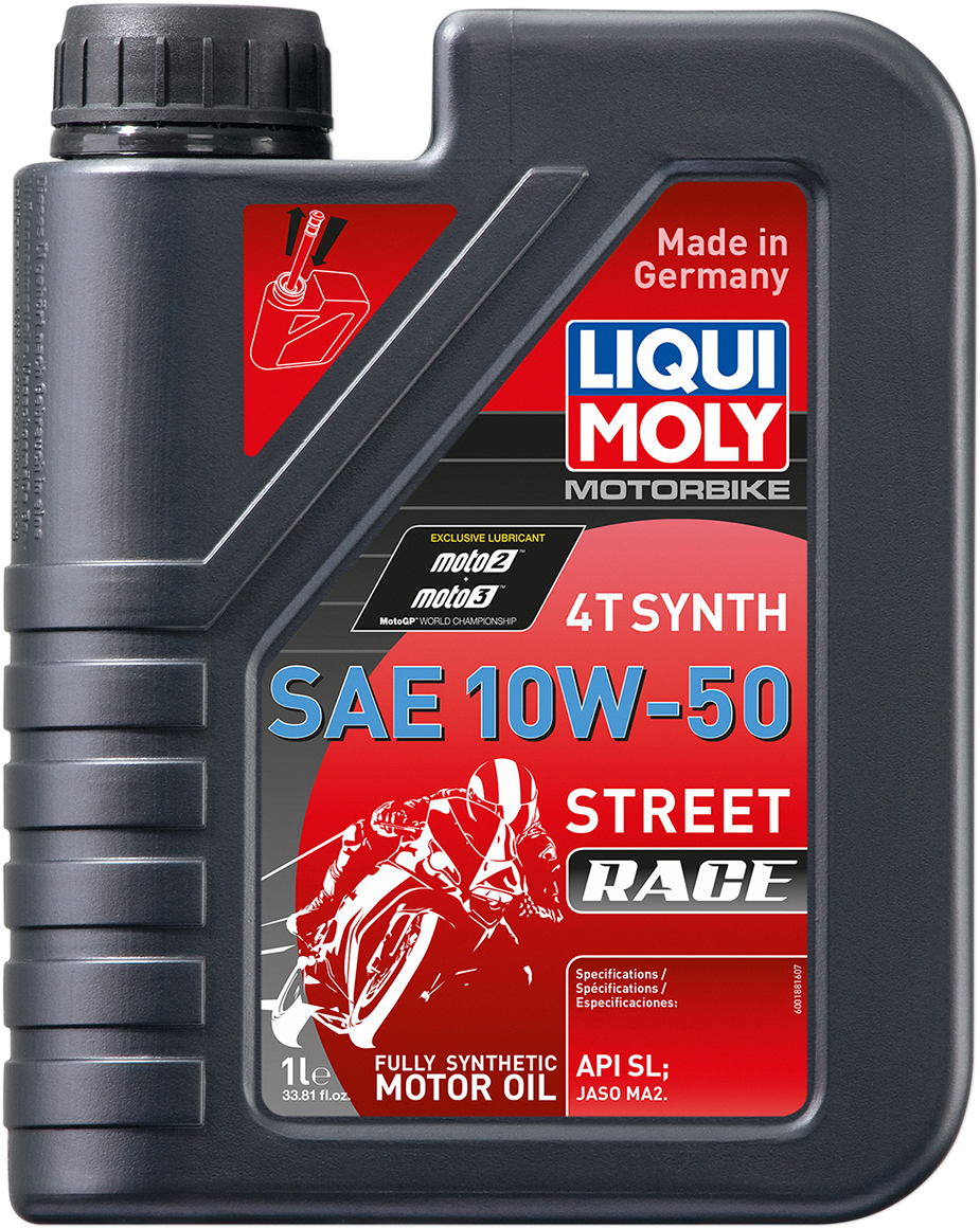 LIQUI MOLY Street Race Synthetic 4T Oil - 10W-50 - 1L 20066
