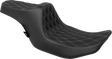 Drag Specialties Seats Predator III Double Diamond Seat with Silver Stitching for Harley FLT/FLH 2023-2024 – Model 4686C