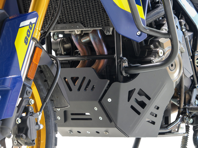 Moose Offroad PX1410 Black Skid Plate for Yamaha YZ 125 - Impact-Absorbing Frame Protection