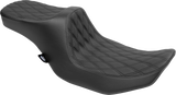 Drag Specialties Seats Predator III 2-Up Seat for Harley FLT/FLH 2023-2024 with Vinyl Cover and Double Diamond Stitching