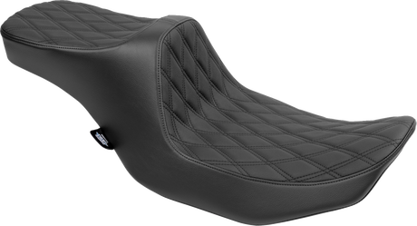 Drag Specialties Seats Predator III 2-Up Seat for Harley FLT/FLH 2023-2024 with Vinyl Cover and Double Diamond Stitching