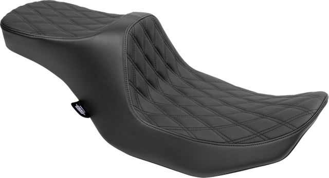 Drag Specialties Seats Predator III 2-Up Seat for Harley FLT/FLH 2023-2024 with Vinyl Cover and Double Diamond Stitching