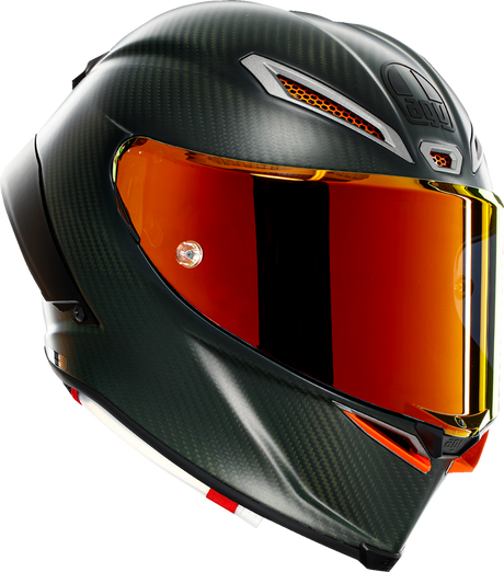 AGV Pista GP RR Electrum Helmet with Carbon Shell and Titanium Double D Retention System for Racing and Track Use - Small