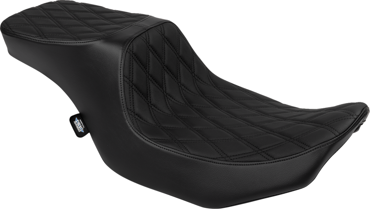 Drag Specialties Seats Predator 2-Up Seat with Vinyl Cover for Harley-Davidson FLTR/FLHX 2023-2024 (Part #4692B)