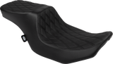 Drag Specialties Seats Predator 2-Up Seat with Vinyl Cover for Harley-Davidson FLTR/FLHX 2023-2024 (Part #4692B)
