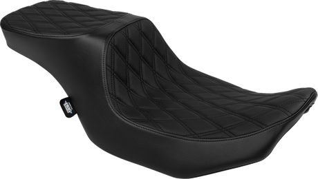 Drag Specialties Seats Predator 2-Up Seat with Vinyl Cover for Harley-Davidson FLTR/FLHX 2023-2024 (Part #4692B)