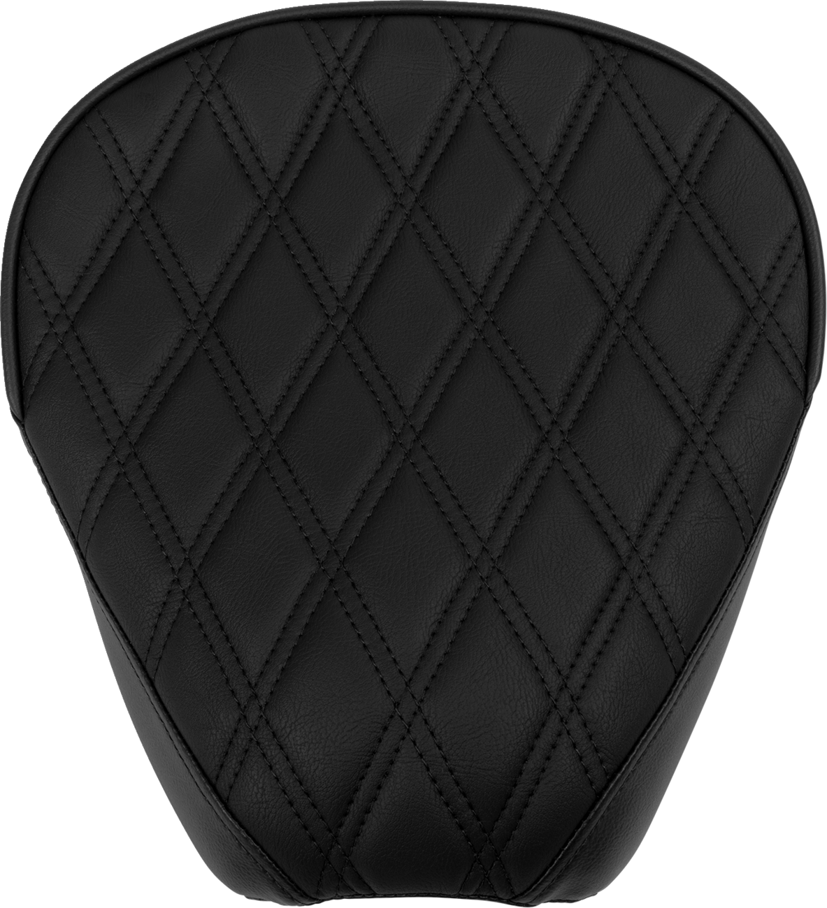 Drag Specialties Seats Rear Solo Seat Wide Double Diamond Black Stitch for Harley FL 1997-2023 Part 4698B