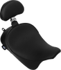 Drag Specialties Seats Solo Front Seat with Backrest Option for Harley-Davidson FL 2008-2023, 4699A