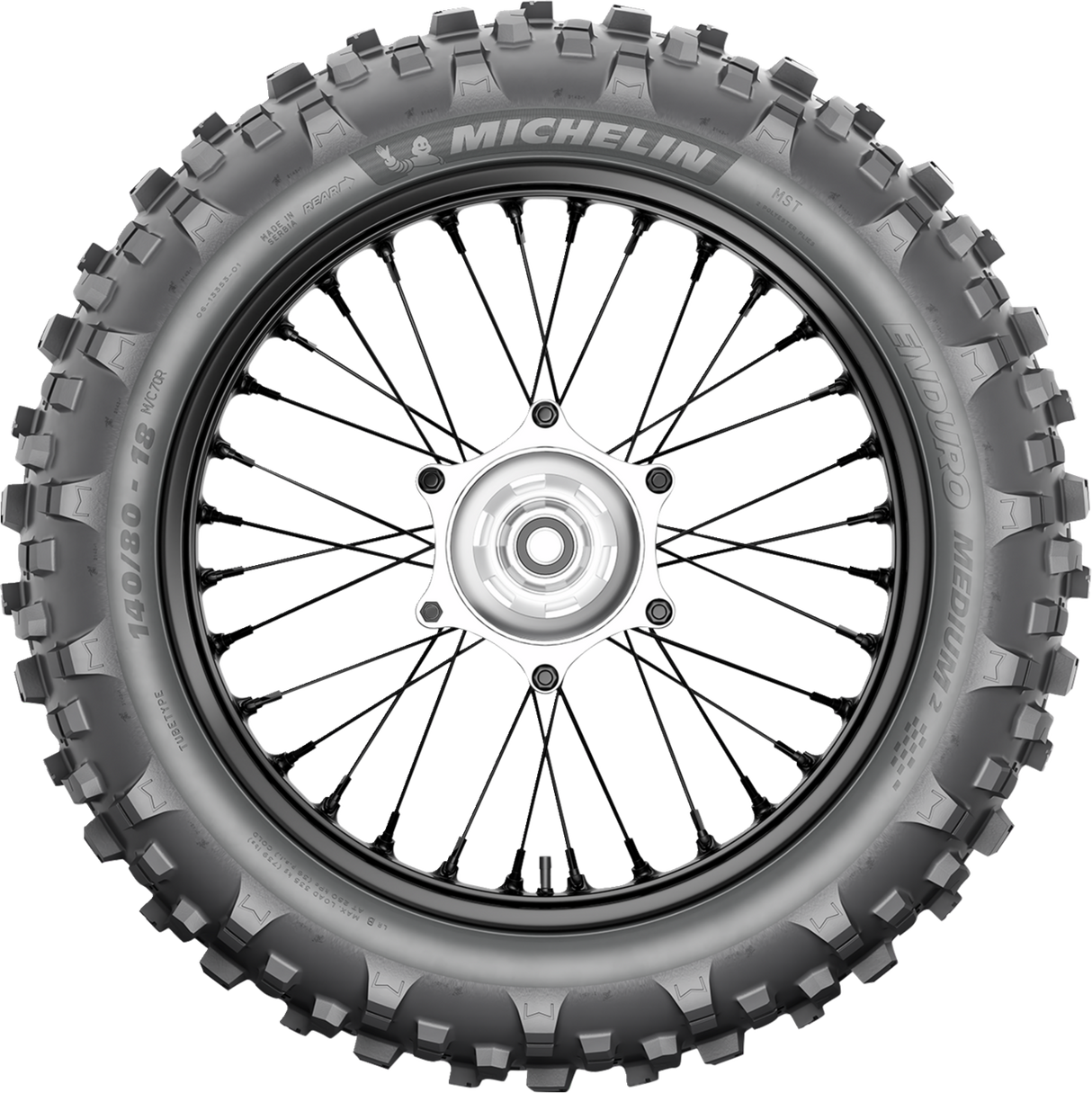 MICHELIN Tire - Enduro Medium 2 - Rear - 140/80-18 - 70M 45050
