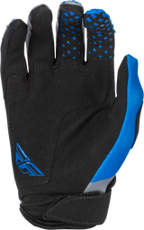 Fly Racing Youth Kinetic Gloves Blue/Gray/Black - Lightweight Race Gloves with Ventilation for Youth Motorcycle and ATV Riders