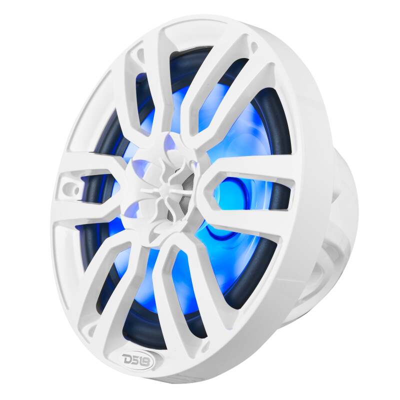 DS18 NXL Series 8-Inch Coaxial Marine Speaker with RGB Lights – Powersports & Marine Vehicle Fitment