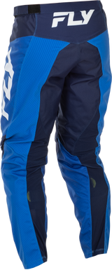 Fly Racing F 16 Pants Blue/Dark Blue/White Size 38 — Durable Motorcycle Riding Pants with Mesh Comfort Liner and Adjustable Fit