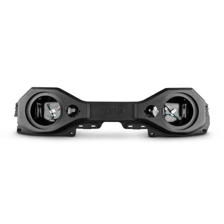 DS18 JL-SBAR22/BK Soundbar Enclosure for Jeep JL/JLU/JT (2018-2023) Fits 2x 8in & 2x 3.78in Speakers - Black