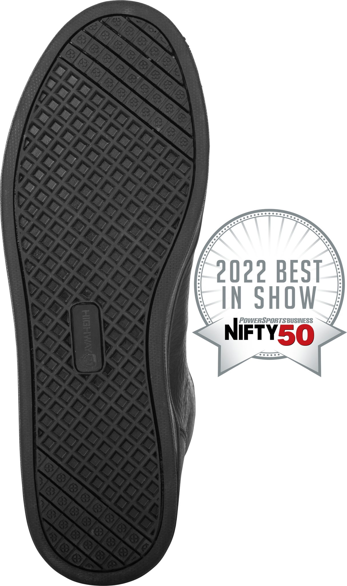 Highway 21 Axle Leather Waterproof Motorcycle Shoes – Black, Size 8 – Compatible with Harley-Davidson, Honda, Yamaha, Suzuki, Kawasaki