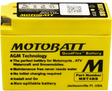 Motobatt MBT4BB Sealed AGM Battery - Universal Fit for Motorcycles and Powersports Vehicles