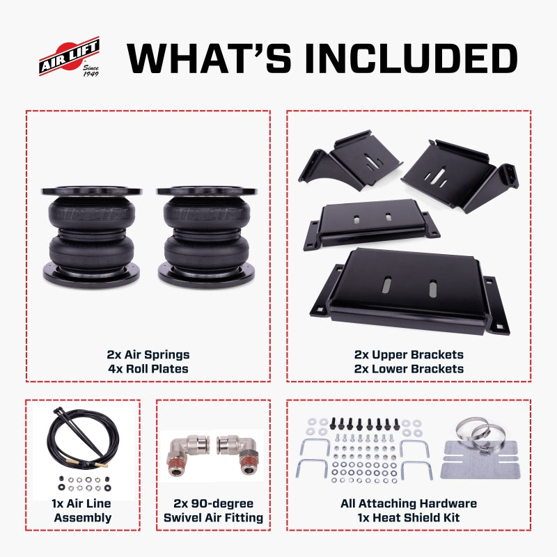 Air Lift LoadLifter 7500 XL Ultimate Air Spring Kit for Chevy and GMC Silverado and Sierra 3500HD (Part #57543)