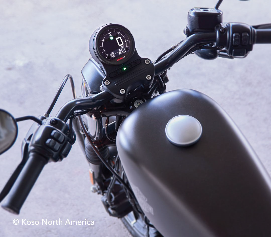 KOSO DL-04HD Multifunction Digital Gauge for Harley-Davidson 2012-2017 Softail and Dyna Models