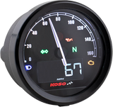 KOSO Tnt 05s D60 Speedometer - Compatible with Honda Civic, Toyota Corolla, Ford F-150, and More