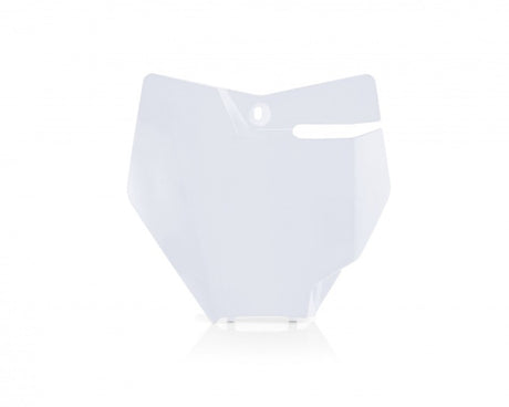 Acerbis KTM SX85/21-24 GasGas MC85 Front Number Plate - 20 White with Pre-Drilled Mounting for Powersports Vehicles