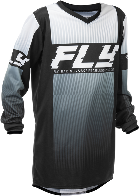 Fly Racing Youth F 16 Jersey Black/White for Motocross & Off-Road Vehicles