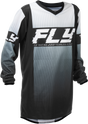 Fly Racing Youth F 16 Jersey Black/White for Motocross & Off-Road Vehicles
