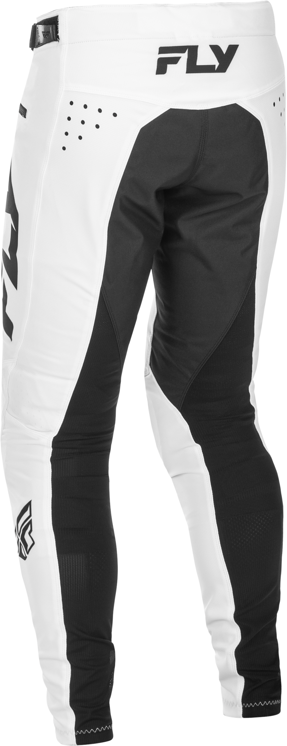 Fly Racing Youth Rayce Bicycle Pants - White/Black, Size 22 – BMX and MTB Compatible