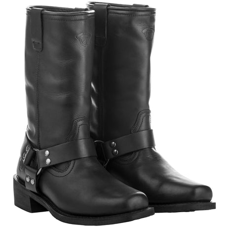 Highway 21 Spark Boots Size 8 with Full-Grain Leather and Weatherproof Technology for Motorcycle and Work Use
