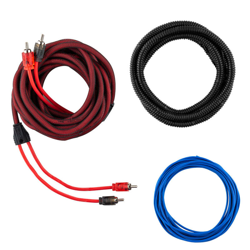 DS18 OFCKIT8 8-Gauge OFC Copper Amplifier Power Wiring Kit for Car Audio Systems