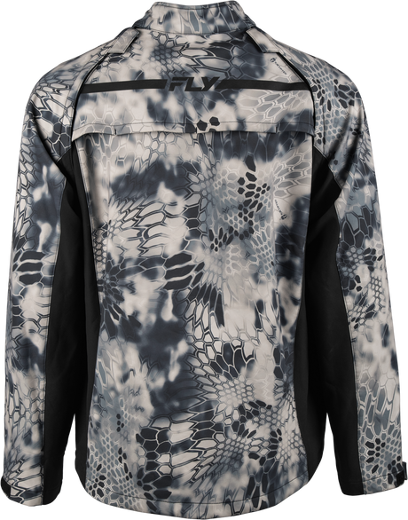 Fly Racing Patrol Kryptek Jacket Grey/Black Medium – Versatile Motorcycle Outerwear with Reflective Features and Adjustable Fit