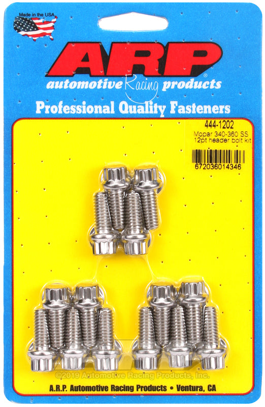 ARP Mopar 340-360 SS 12pt Header Bolt Kit for Dodge Muscle Cars