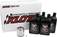 KLOTZ KH-101 Basic Harley Davidson 4 Quart Synthetic Oil Change Kit with Hiflofiltro Oil Filter and Drain Plug O-Ring