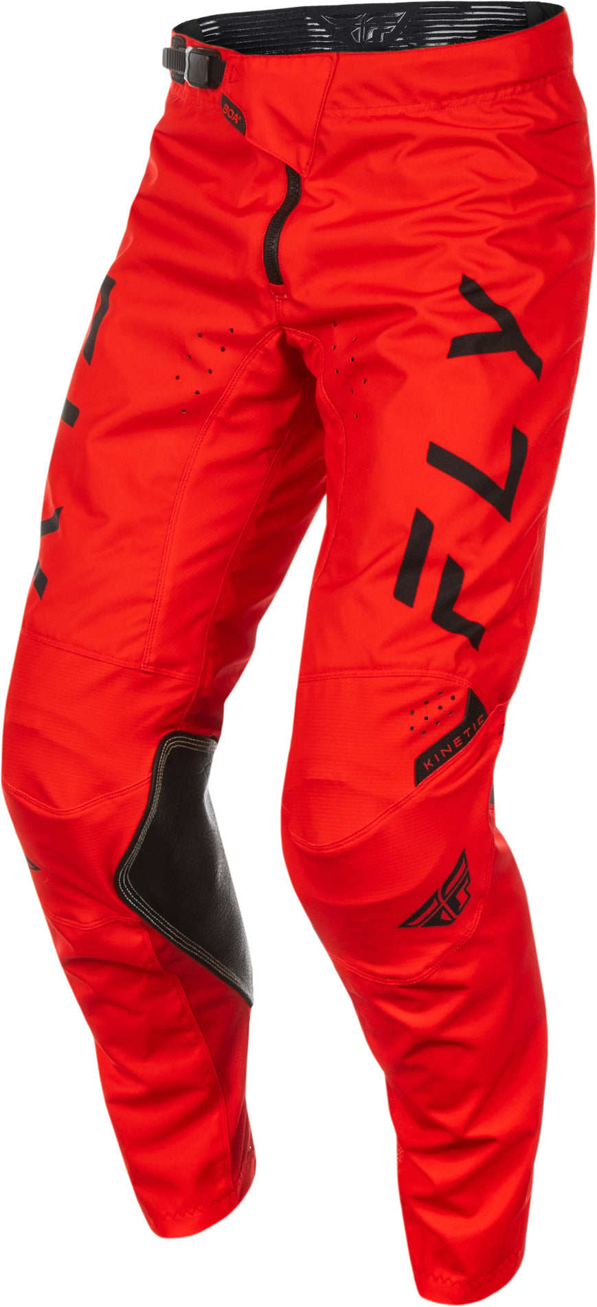 Fly Racing Kinetic Center Pants CA/NY Red/Black Size 40 – Motorcycle Riding Gear with Ventilation and Flexibility