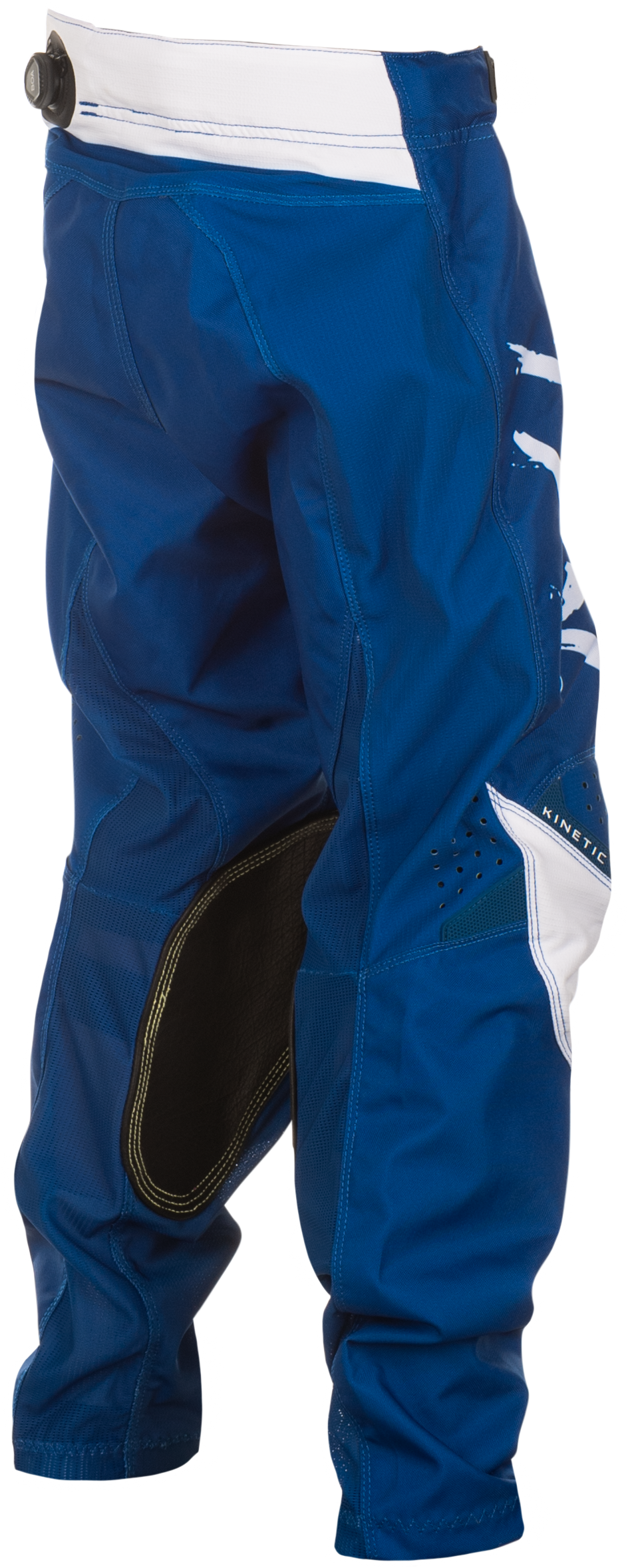 Fly Racing Youth Kinetic Stoke Offroad Pants Navy/White Size 26 with Ventilated Multi-Panel Construction
