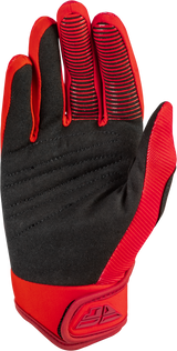 Fly Racing Youth F 16 Gloves - Red for Motocross and Off-Road Performance