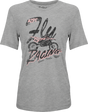 Fly Racing Women's Vintage Tee Grey Large - Premium Crew Neck T-Shirt for Motorcycle Enthusiasts