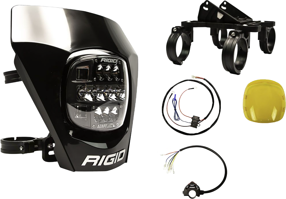 RIGID Adapt Xe Extreme LED Enduro Motorcycle Light Kit for Off-Road Vehicles