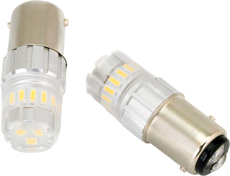 CYRON AB1157E-W 6W LED White Bulb Pair for Harley Davidson and Automotive Applications