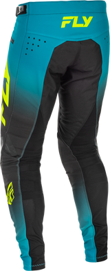 Fly Racing Youth Rayce Bicycle Pants for BMX and MTB - Size 18, Teal/Black/Lime
