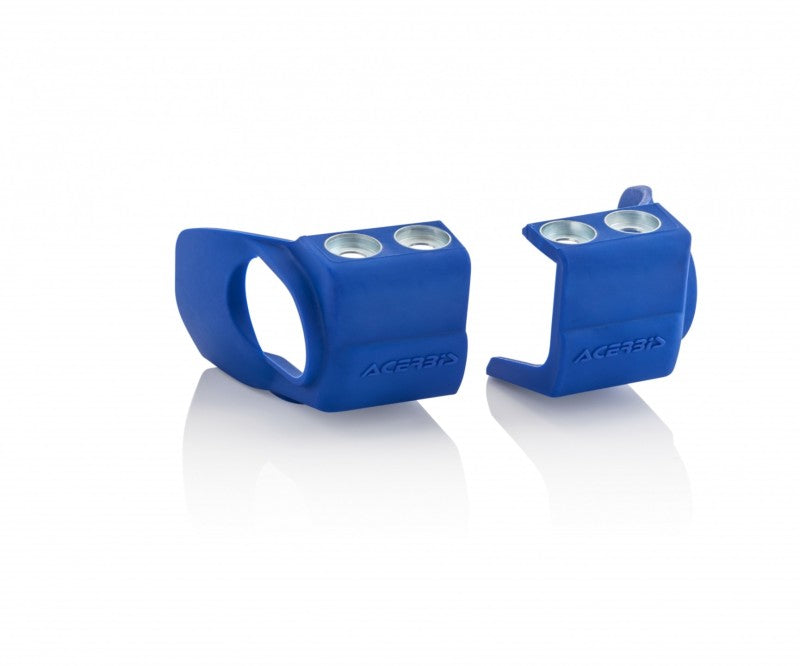 Acerbis Fork Shoe Protectors for Yamaha YZ/FX/WR Models (2002+ YZ125-450F, 2021+ Fantic 125-450) - Blue