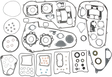 COMETIC Complete Gasket Kit - .030" - 5 Speed - '84-'91 Touring/FXR C9848F