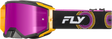 Fly Racing Zone Elite Goggle Black/Yellow with Magenta Mirror and Smoke Lens – ATV, Motorcycle, Off-Road Vehicles