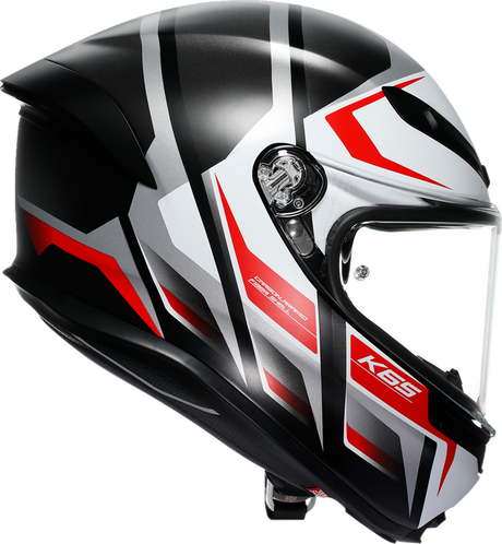AGV K6 S Helmet - Karve Matte Black/White/Red - 2XL | Motorcycle Helmet for Sport and Touring