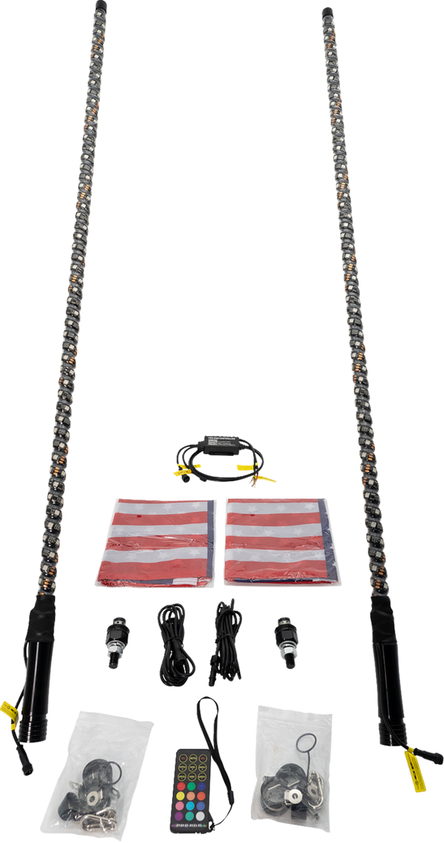 BRITE-LITES Whip Light - Multi-Function - 4' - Pair BL-WPEKIT4