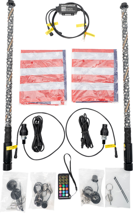 BRITE-LITES Whip Light - 2' - Quick Connect - Pair BL-WPSKIT2