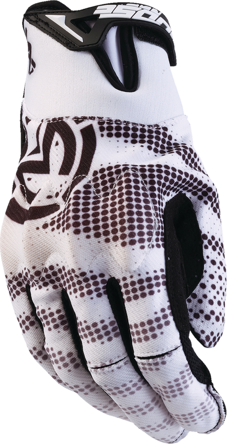 Moose Offroad MX1™ Gloves 2XL - White with D3O Impact Protection and Silicone Tacky Grips for Off-Road Vehicles