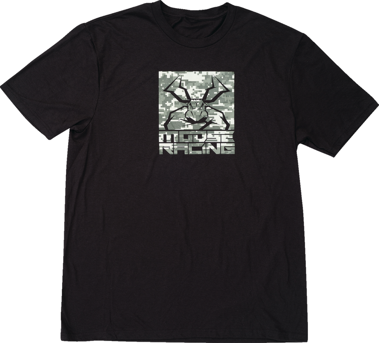 Moose Offroad Agroid Camo Black T-Shirt Part 3030-24401 - Fits Jeep Wrangler, Ford F-150, Toyota Tacoma