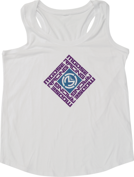 MOOSE OFFROAD Women's Spin Sync Tank Top - White - Large 3031-4282